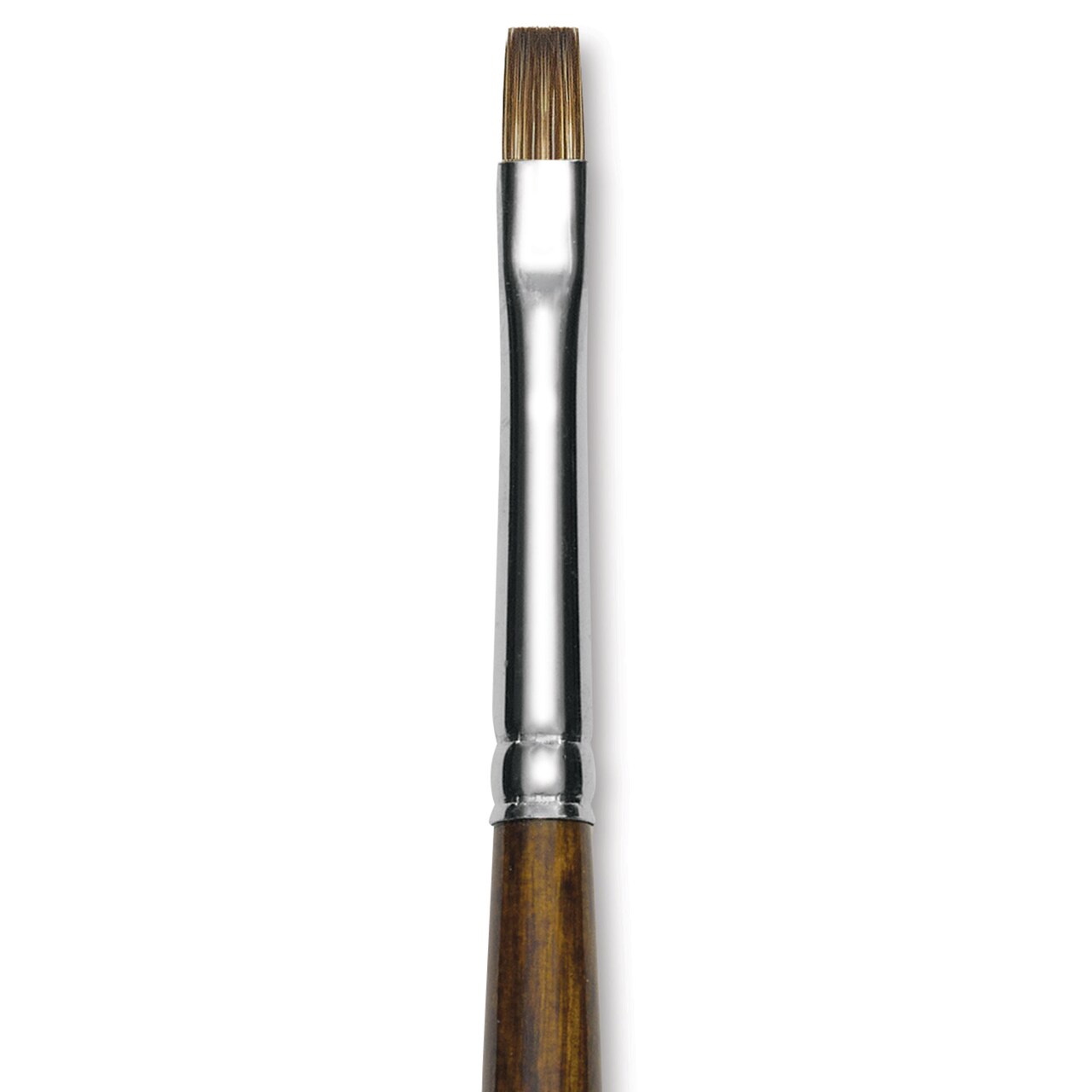 Silver Brush Monza Synthetic Mongoose Artist Brush - Long Handle, Short Bright, Size 2